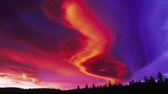 Sunset Canada alberta vibrant skyscapes