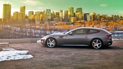 Sunset cars Canada Ferrari alberta vehicles cityscapes calgary