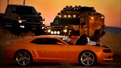 Sunset cars Hummer Transformers Megan Fox bumblebee GMC shia 
