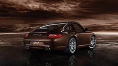 Sunset cars Porsche skies Porsche 911 Carrera S