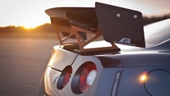Sunset cars vehicles taillights Nissan GT-R R35 JDM Japanese 