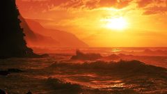 Sunset clouds Landscapes nature