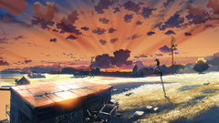 Sunset clouds Makoto Shinkai