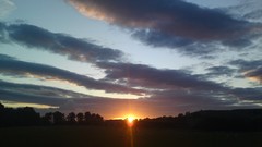 Sunset clouds northumberland Northumbria
