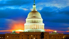 Sunset clouds USA cityscapes Washington DC Capitol Building