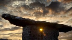 Sunset dolmen Ireland Clare