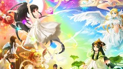 Sunset Flowers water sun sky wings Plants Anime dress Hearts 