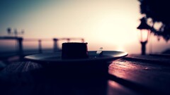 sunset food low saturation Minimalism filter dessert