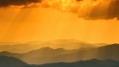 Sunset from clingmans Dome