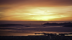 Sunset golden gate bridge