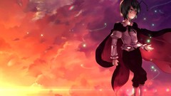 Sunset grass clouds antenna fireflies pants outdoors smiling 