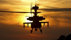 Sunset Helicopters Army flying vehicles military art US Army 