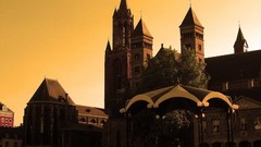 Sunset holland cityscapes maastricht