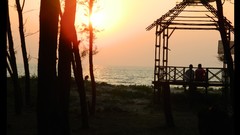 Sunset India hut Beaches goa tarkarli beach