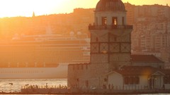Sunset Istanbul kız kulesi Maiden's Tower