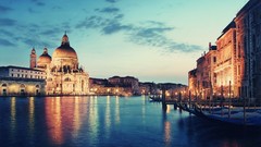 Sunset Italy venice cities canal city skyline St. Peter Square