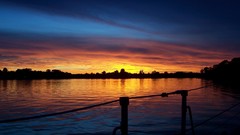 Sunset Lake red horizon