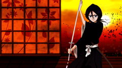 Sunset leaves bleach kuchiki