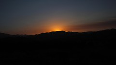 Sunset Mountains clouds hills canyon burst hillside Mulholland 