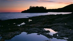 Sunset national park minnesota lighthouses Lake Superior