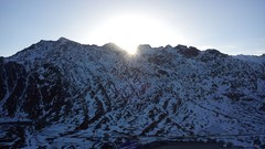 Sunset natural Gotthard Pass