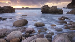 Sunset nature England West Cornwall