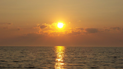 Sunset ocean clouds Landscapes