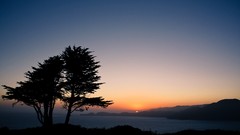 Sunset pacific ocean