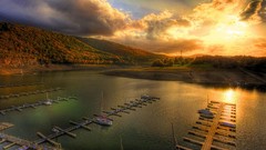 Sunset sand nature clouds Beaches marina HDR Photography 
