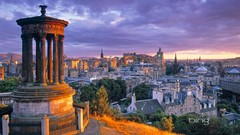 Sunset Scotland edinburgh cityscapes Calton Hill