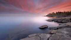 Sunset Sea point minnesota Lake Superior