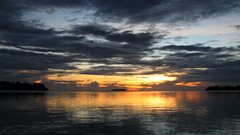 Sunset skyscapes Solomon Islands