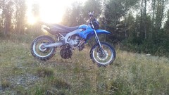 Sunset sun black blue moped sweden Derbi shiny Swedish 50cc 