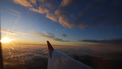 Sunset sunrise clouds Aircraft