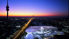 Sunset tower Museum BMW and high musicn