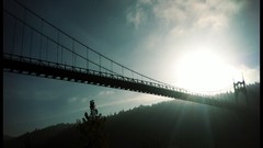Sunset Trees blue Oregon Portland Bridges filter rivers St. 