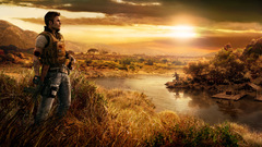 Sunset video games clouds