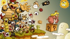 Super mario bros princess peach koopa troopa bowser video games 