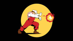 Super Mario cartoonish hadouken