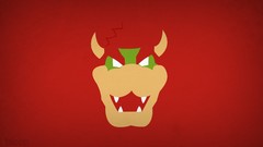 Super Mario red background minimalistic bowser blo0p Super 