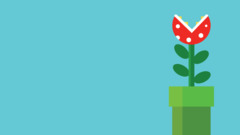 Super Mario simple Minimalism Simple Background video games cyan