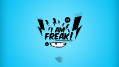 super meat boy video games Typography artwork Turquoise cyan