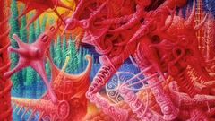 Surreal art abstract multicolor