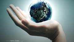 Surrealism hands symbolism digital art inner town onirism