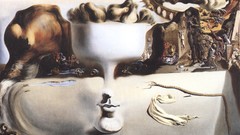 Surrealism paintings Salvador Dalí Apparition of a Face and a 