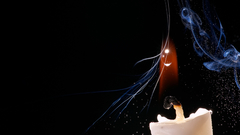 Surviving abstract candle