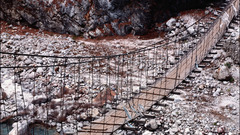 Suspension Bridge Himalaya everest