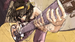 Suzumiya haruhi bare shoulders