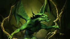 Swamp dragon Green creature
