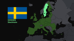 Sweden Flags Europe Maps